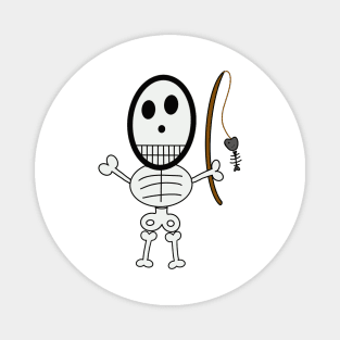 Cute skeletons doodle style Magnet